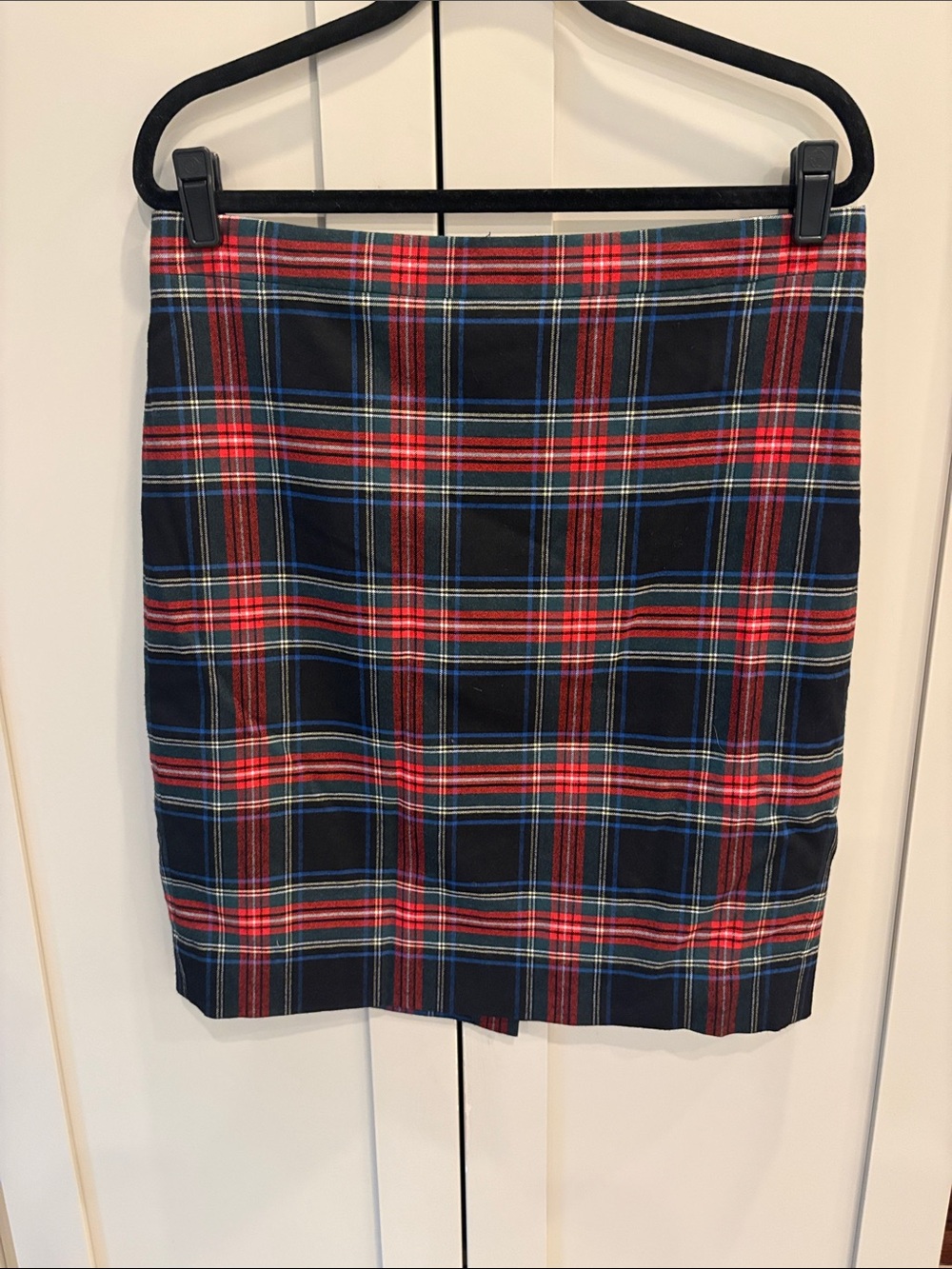 J. Crew Classic Tartan Plaid Pencil Skirt Wool
blend Sz 12